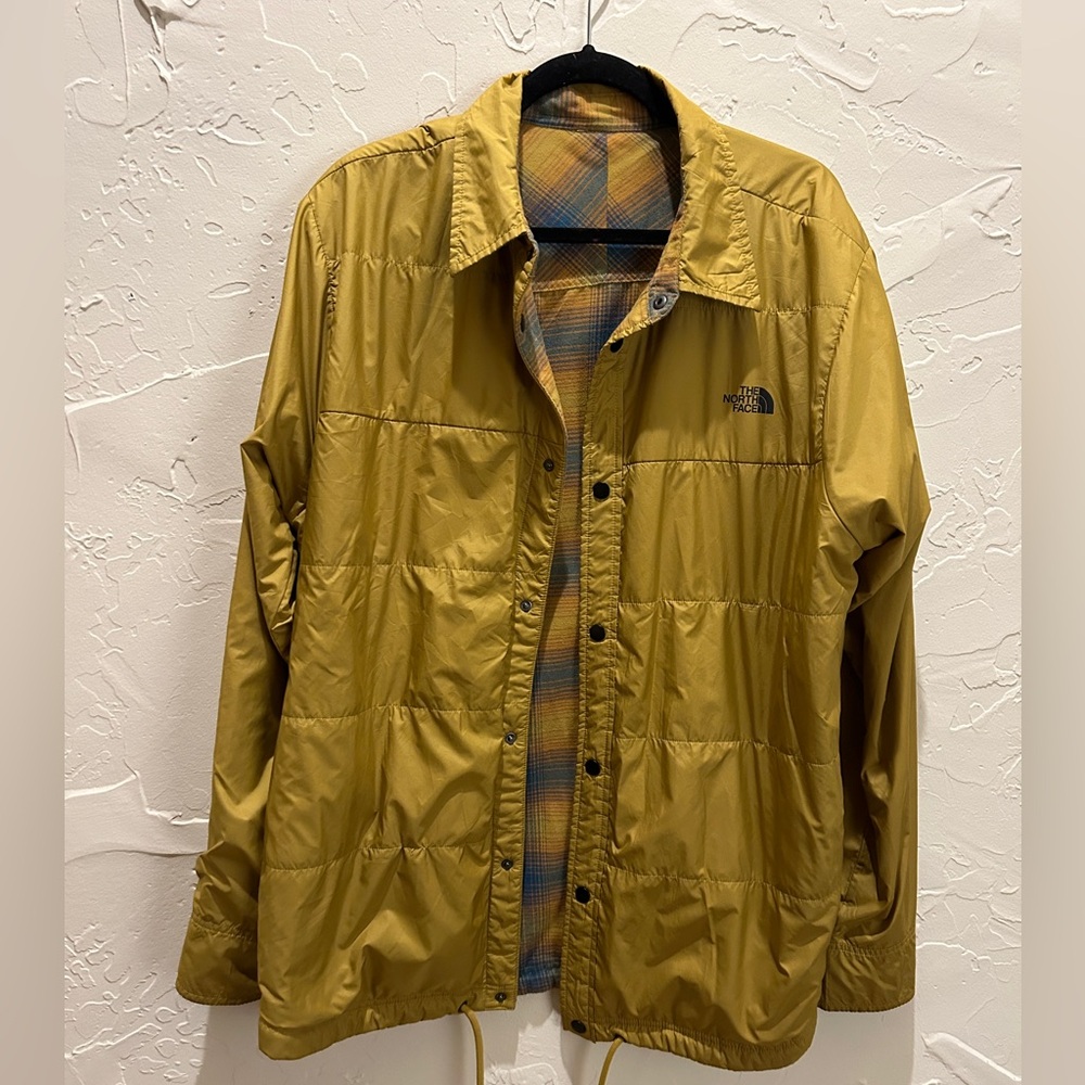 The North Face Fort Point Reversible Flannel Jacket Size XL Mens